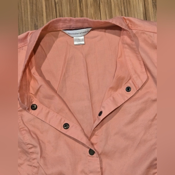 NWOT Christopher & Banks Pink Button-Up Jacket - Picture 4 of 8